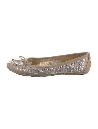 Jimmy Choo Bow Accents Ballet Flats