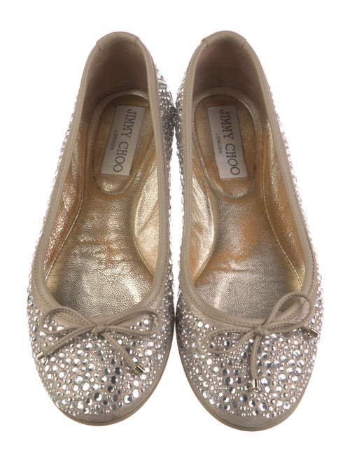 Jimmy Choo Bow Accents Ballet Flats