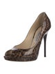 Jimmy Choo Patent Leather Animal Print Pumps