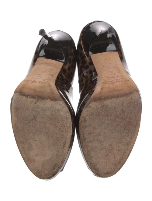 Jimmy Choo Patent Leather Animal Print Pumps
