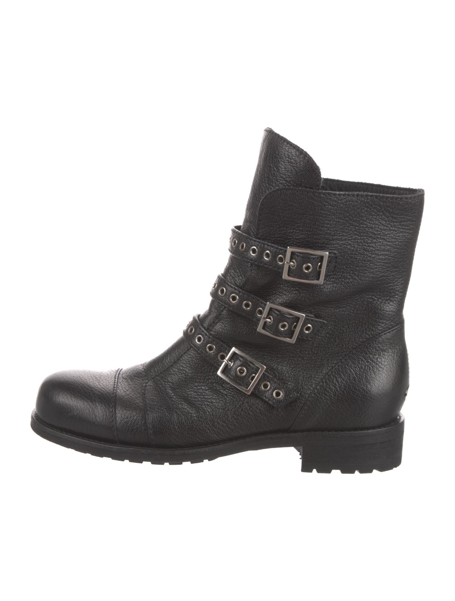 Jimmy Choo Leather Moto Boots
