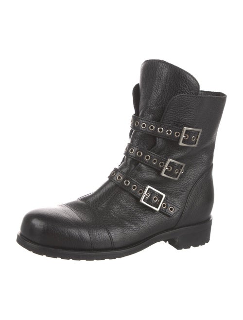 Jimmy Choo Leather Moto Boots