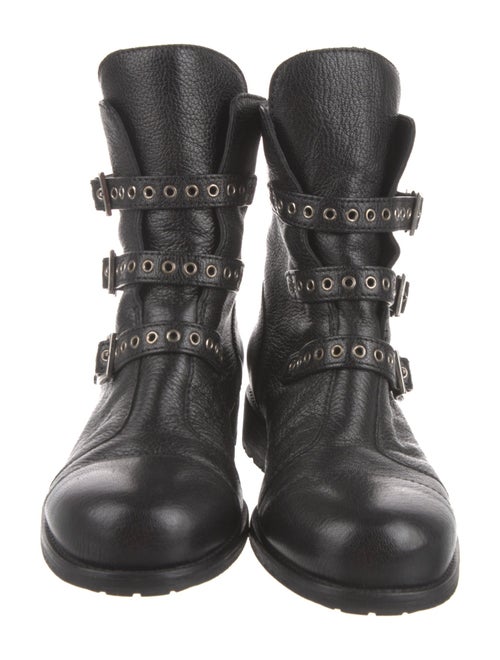 Jimmy Choo Leather Moto Boots