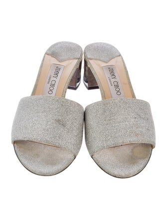 Jimmy Choo Glitter Slides