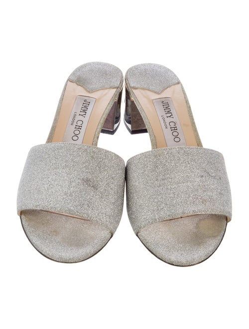 Jimmy Choo Glitter Slides
