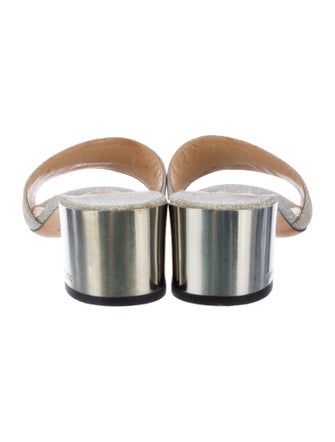 Jimmy Choo Glitter Slides