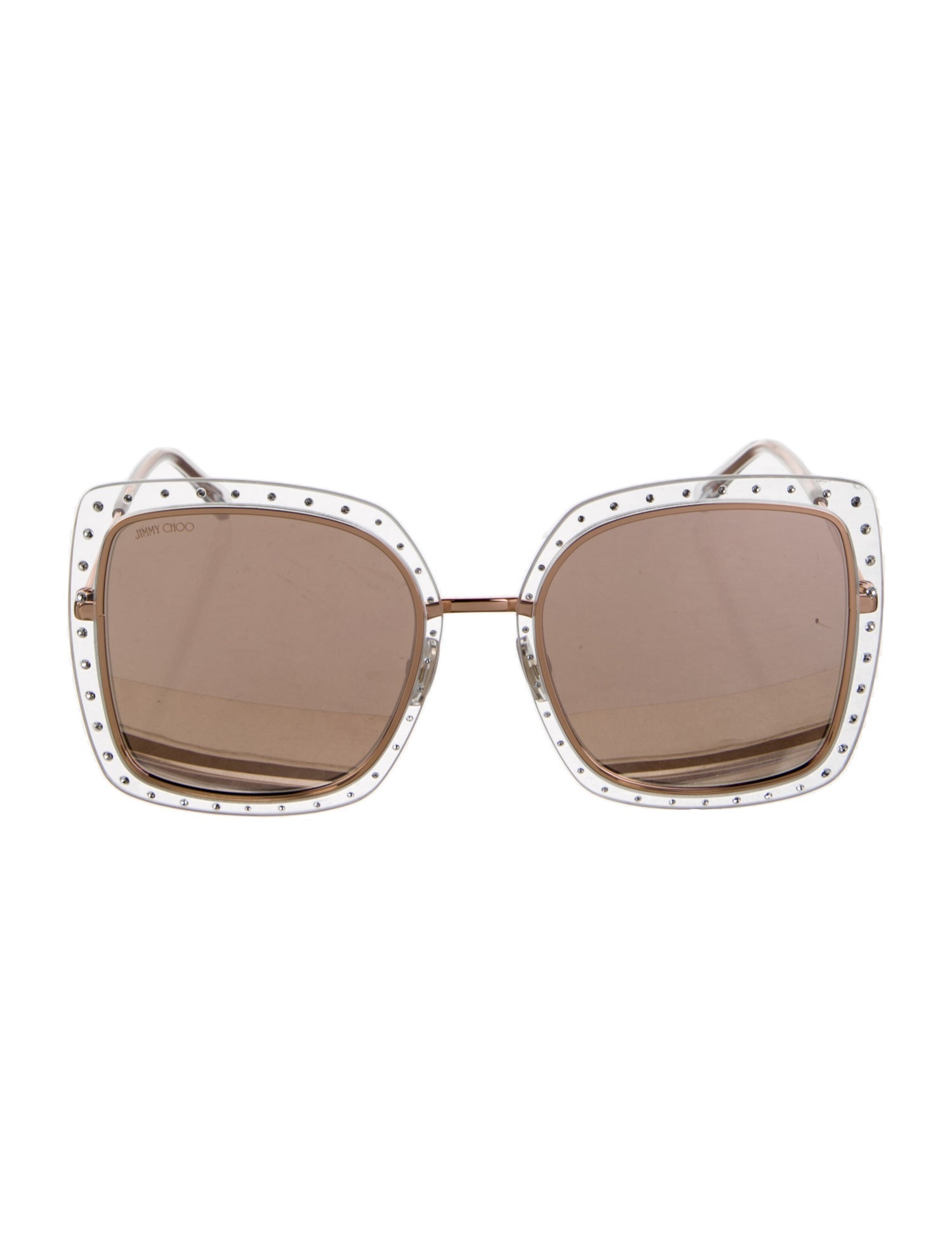 Jimmy Choo Oversize Mirrored Sunglasses