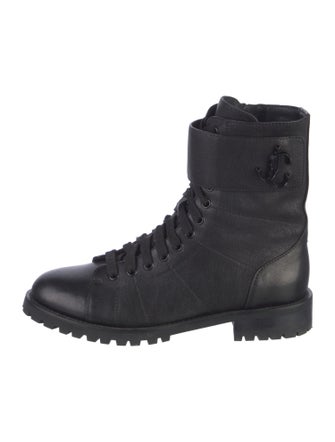 Jimmy Choo Leather Combat Boots