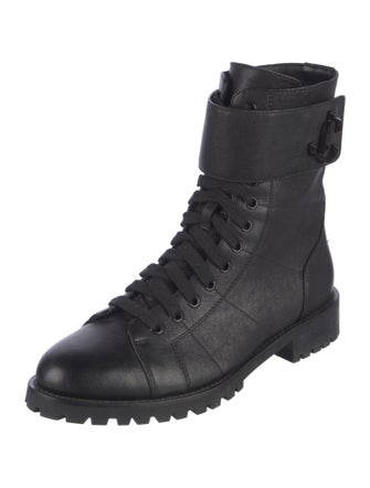Jimmy Choo Leather Combat Boots