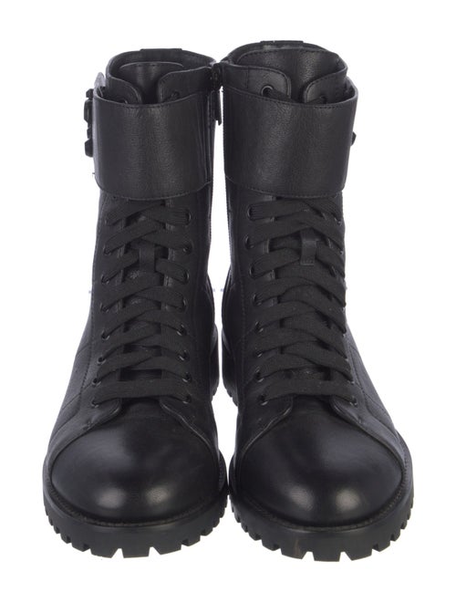 Jimmy Choo Leather Combat Boots