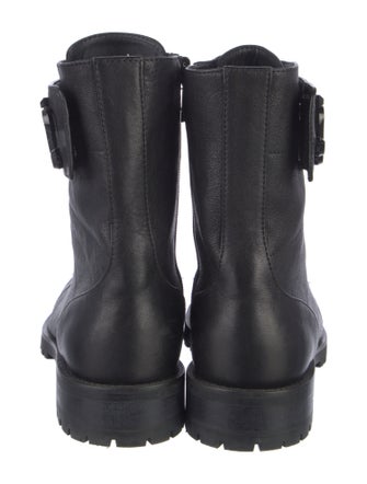 Jimmy Choo Leather Combat Boots