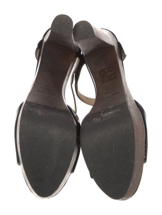 Jimmy Choo Patent Leather T-Strap Sandals