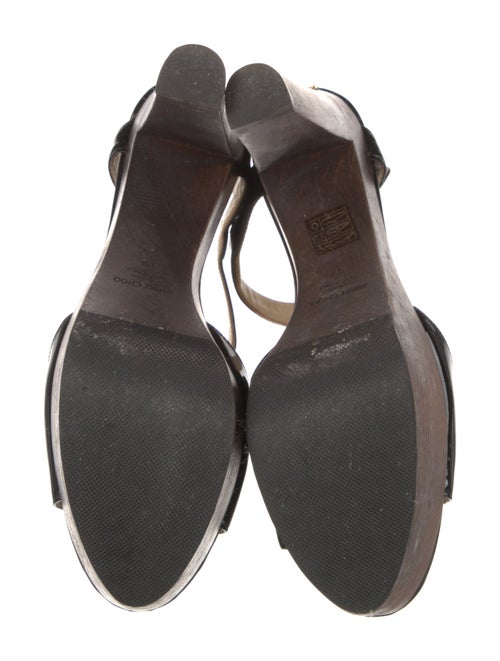 Jimmy Choo Patent Leather T-Strap Sandals