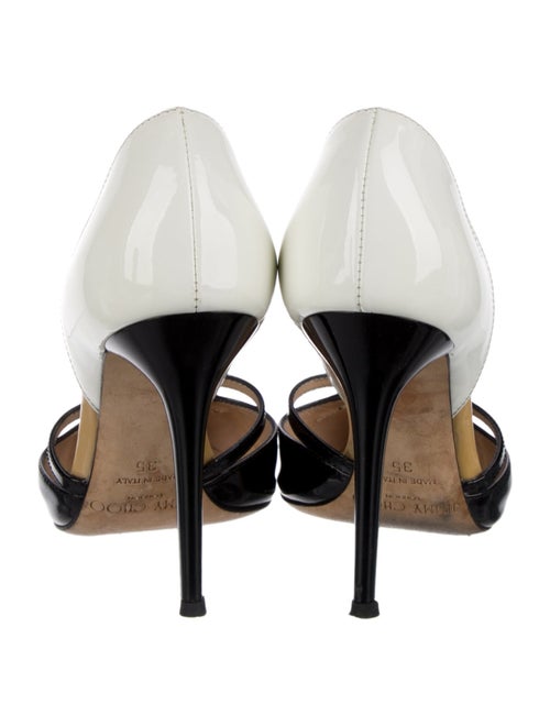 Jimmy Choo Patent Leather Cutout Accent D'Orsay Pumps