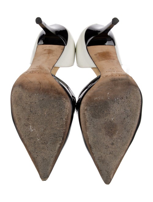 Jimmy Choo Patent Leather Cutout Accent D'Orsay Pumps