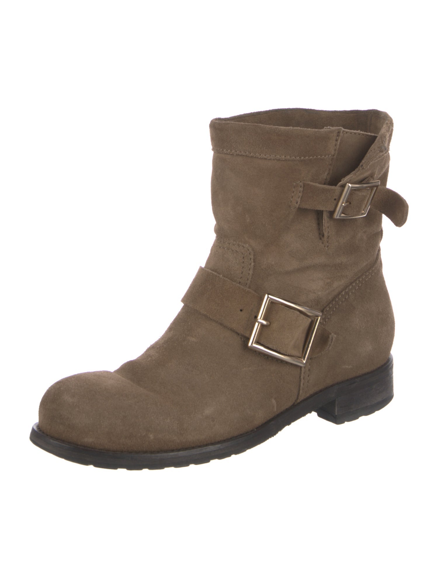 Jimmy Choo Suede Moto Boots