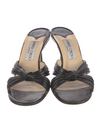 Jimmy Choo Leather Slides