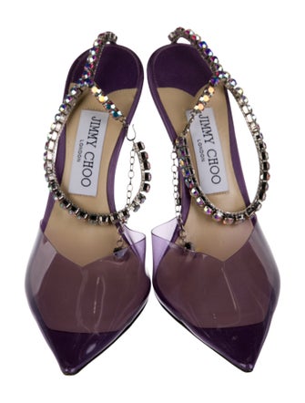 Jimmy Choo Crystal Crystal Embellishments D'Orsay Pumps
