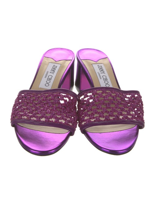 Jimmy Choo Straw Slides