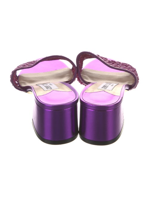 Jimmy Choo Straw Slides