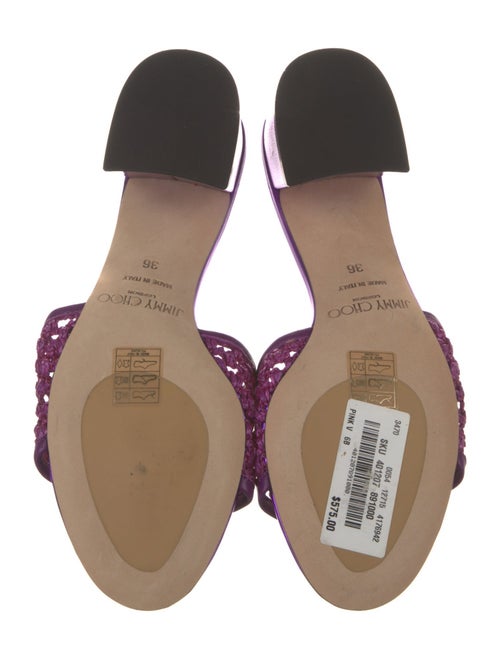 Jimmy Choo Straw Slides