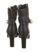 Jimmy Choo Faux Pearl Accents Leather Boots