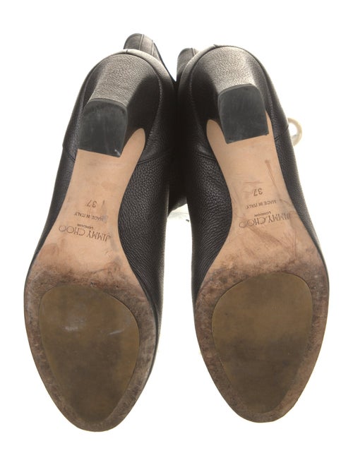 Jimmy Choo Faux Pearl Accents Leather Boots