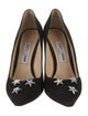 Jimmy Choo Suede Crystal Embellishments Pumps