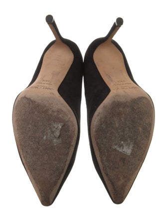 Jimmy Choo Suede Crystal Embellishments Pumps