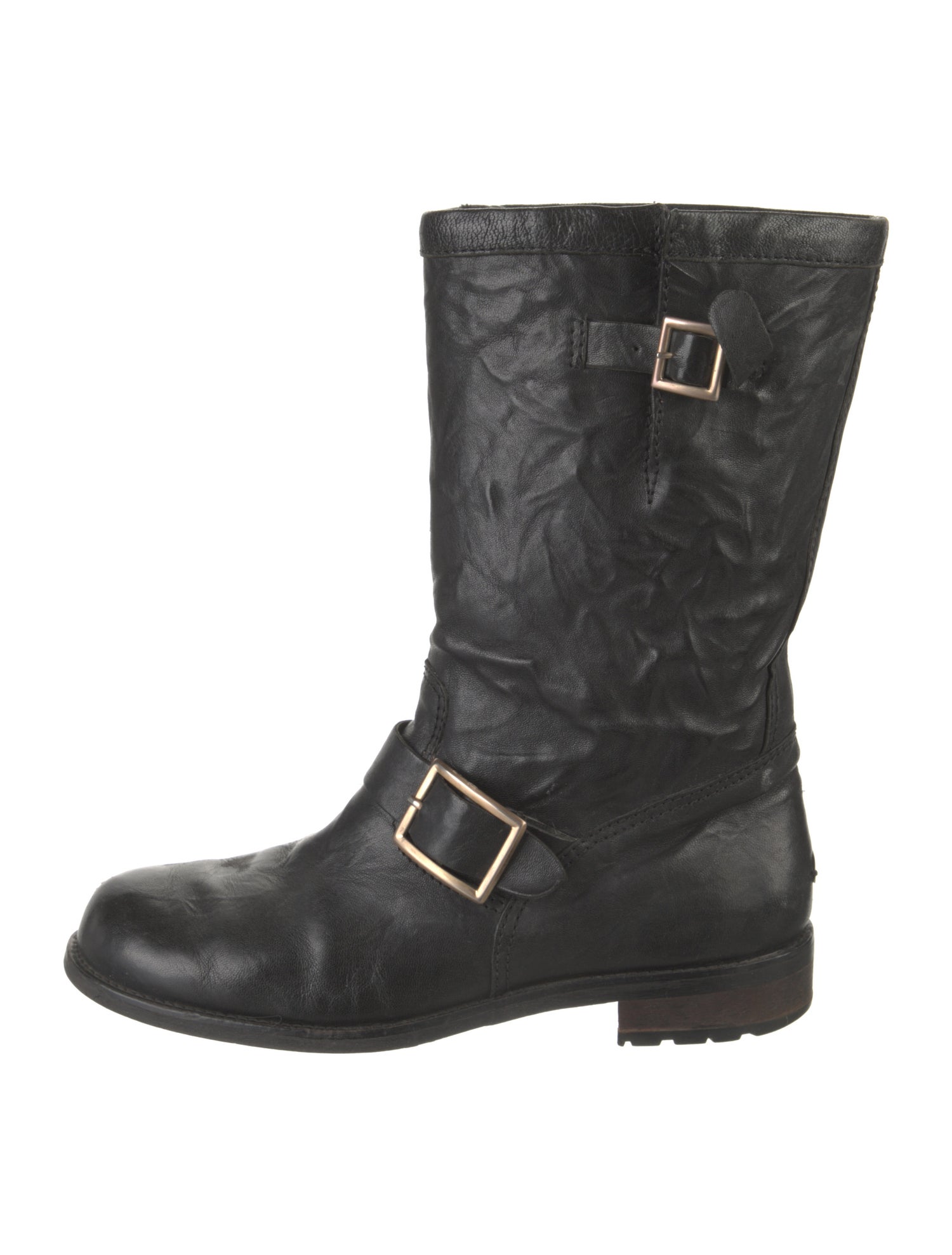 Jimmy Choo Leather Moto Boots