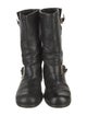 Jimmy Choo Leather Moto Boots