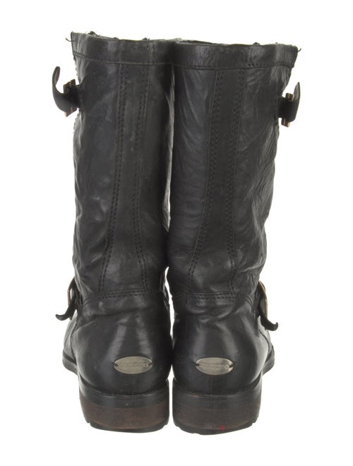 Jimmy Choo Leather Moto Boots