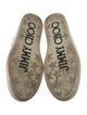 Jimmy Choo Leather Crystal Embellishments Sneakers