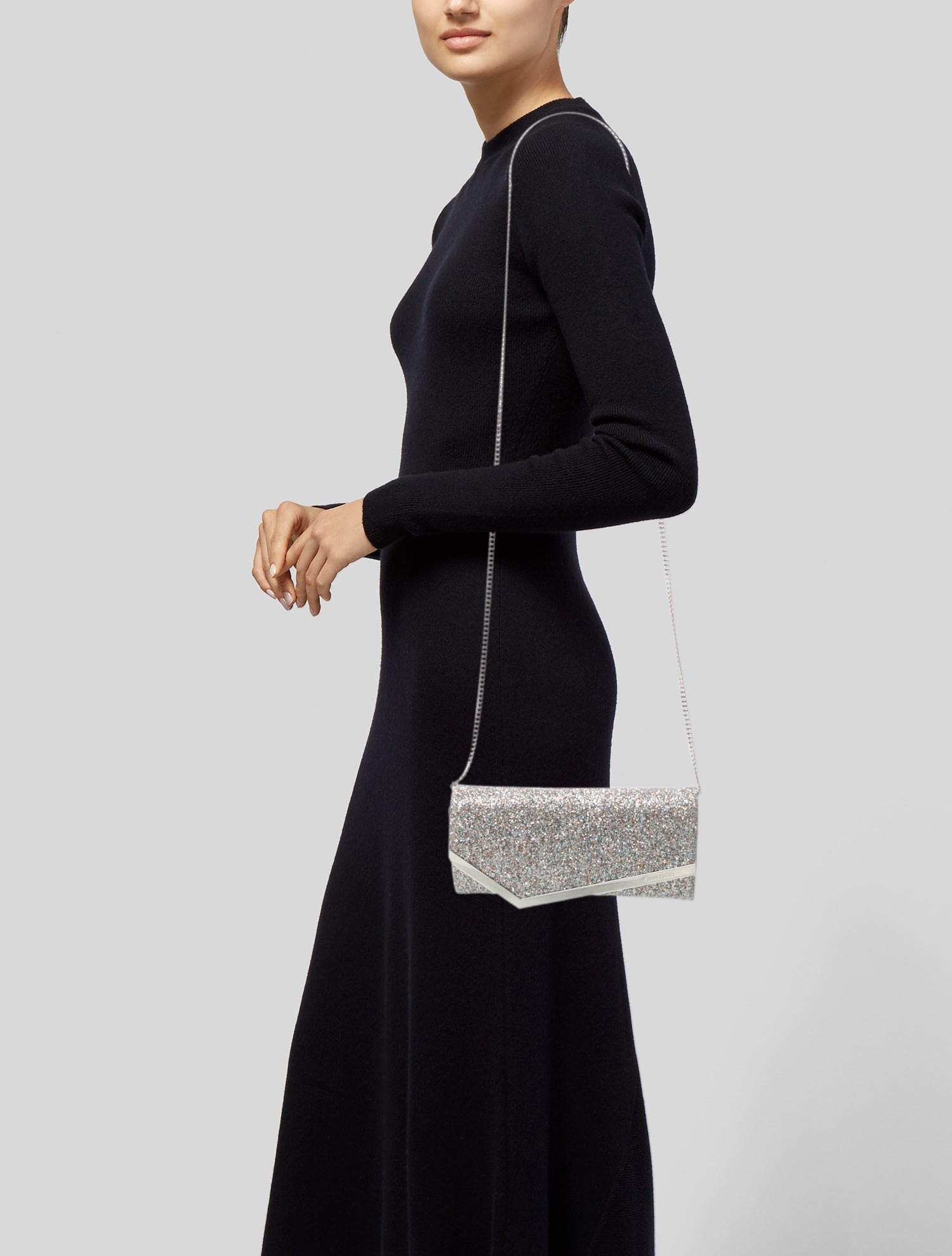 Jimmy Choo Glitter Clutch