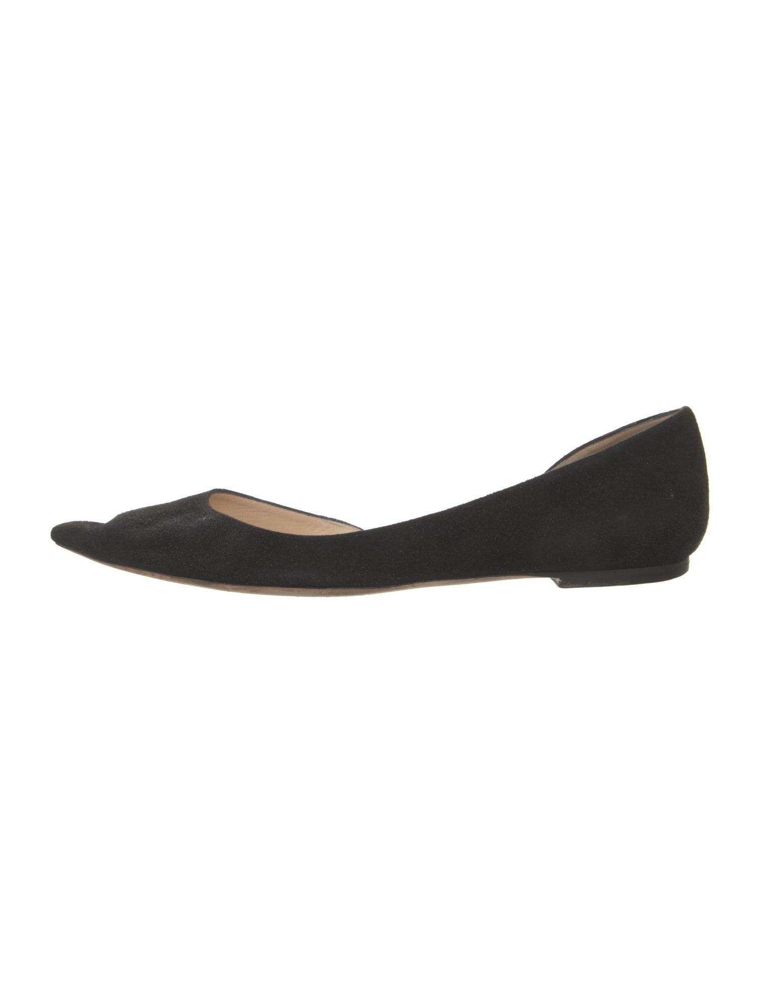 Jimmy Choo Suede D'Orsay Flats