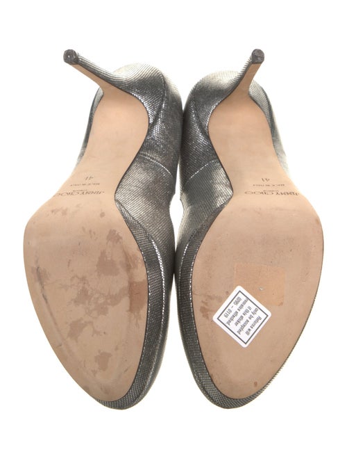 Jimmy Choo Leather Glitter Accents Pumps