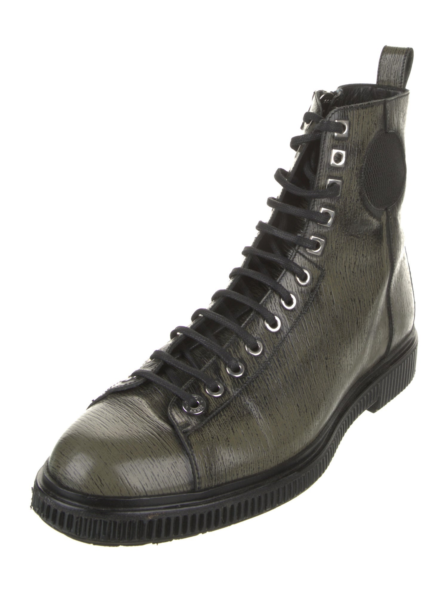 Jimmy Choo Leather Lace-Up Boots