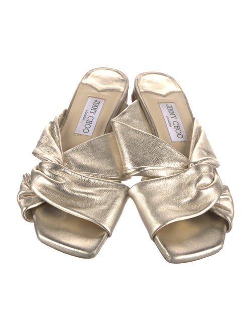 Jimmy Choo Leather Slides