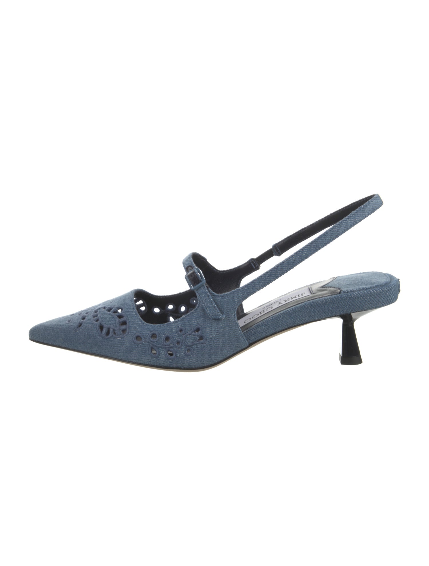 Jimmy Choo Denim Slingback Pumps