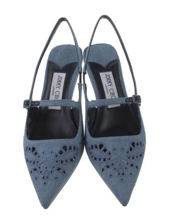 Jimmy Choo Denim Slingback Pumps