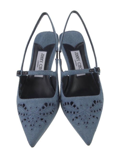 Jimmy Choo Denim Slingback Pumps