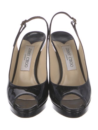Jimmy Choo Patent Leather Slingback Pumps