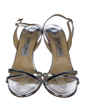 Jimmy Choo Leather Slingback Sandals
