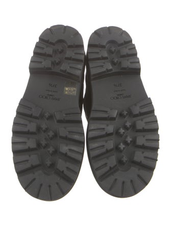 Jimmy Choo Nylon Embroidered Accent Combat Boots