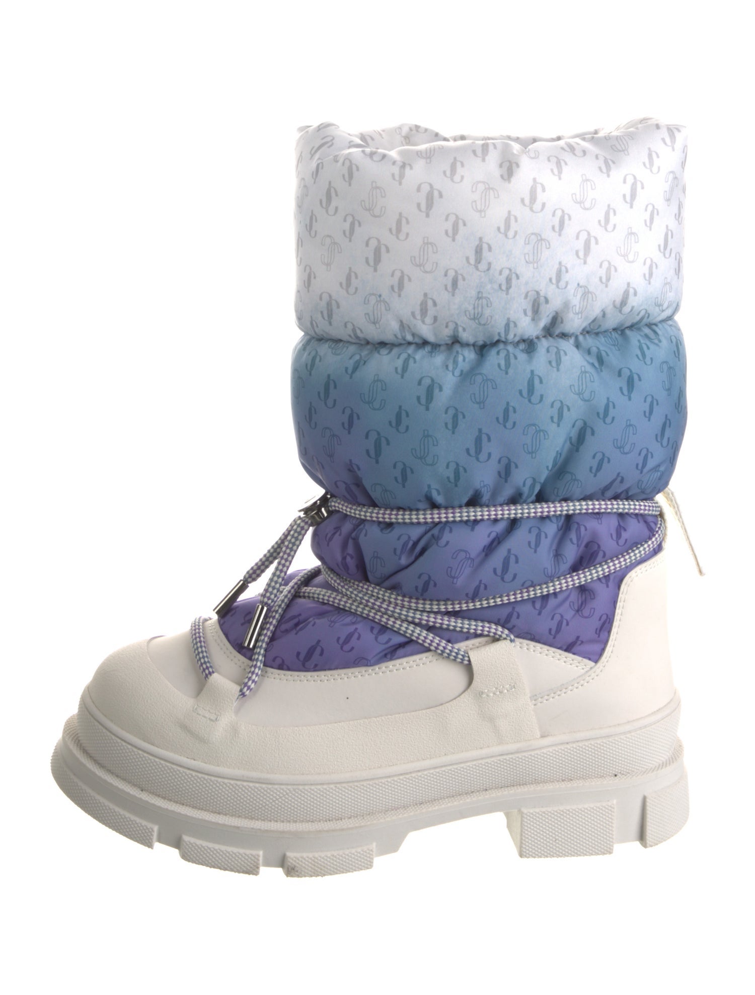 Jimmy Choo Nylon Printed Lace-Up Boots