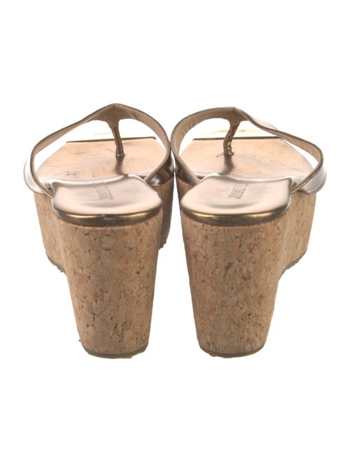 Jimmy Choo Leather Printed Slides