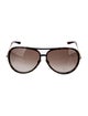 Jimmy Choo Aviator Gradient Sunglasses