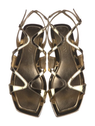 Jimmy Choo Patent Leather Gladiator Sandals