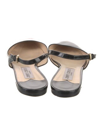 Jimmy Choo Patent Leather Slingback Flats