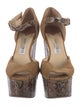 Jimmy Choo Suede Animal Print D'Orsay Pumps